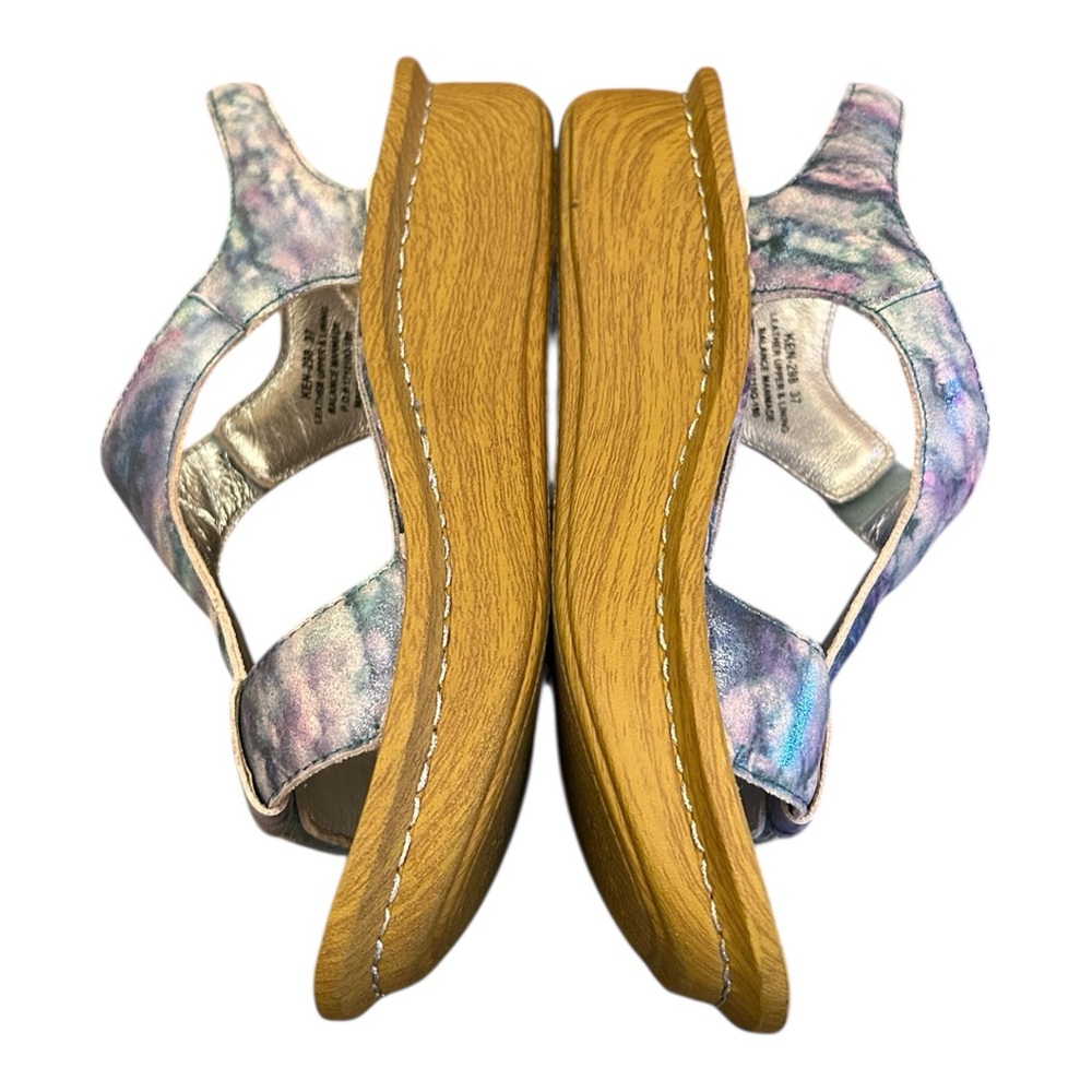 Alegria Leather Sandals with Adjustable Straps Kendra Impressionista US 7-7.5 - Picture 4 of 13